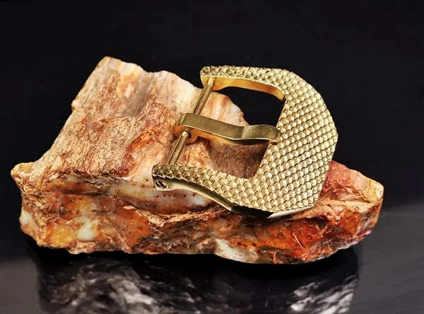 Fish Scale- Yellow Bronze Buckle for Seiko, Panerai, Maranez, Sevenfriday – image 4